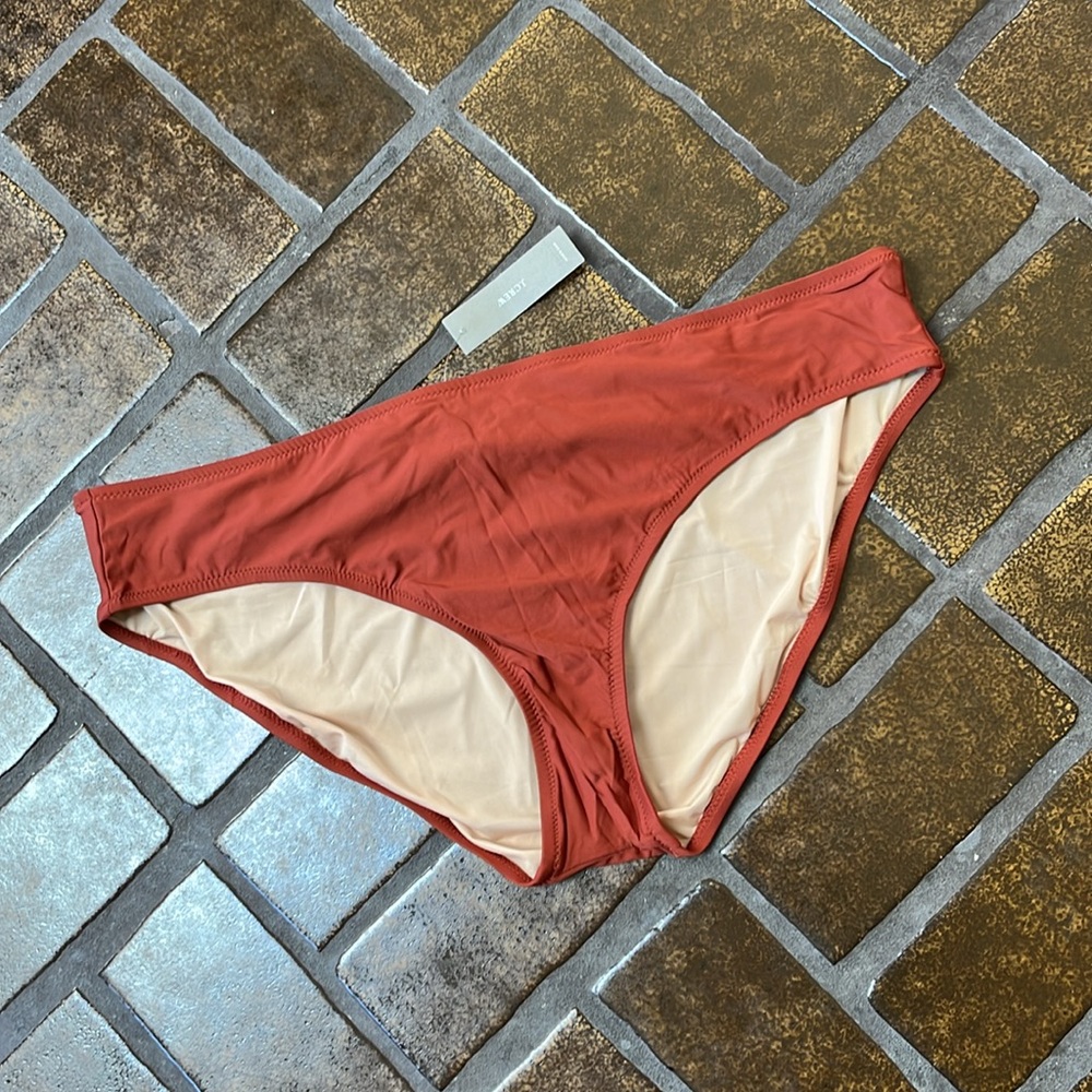 NWT J. Crew Cinnamon Moderate Coverage Bikini Bottom